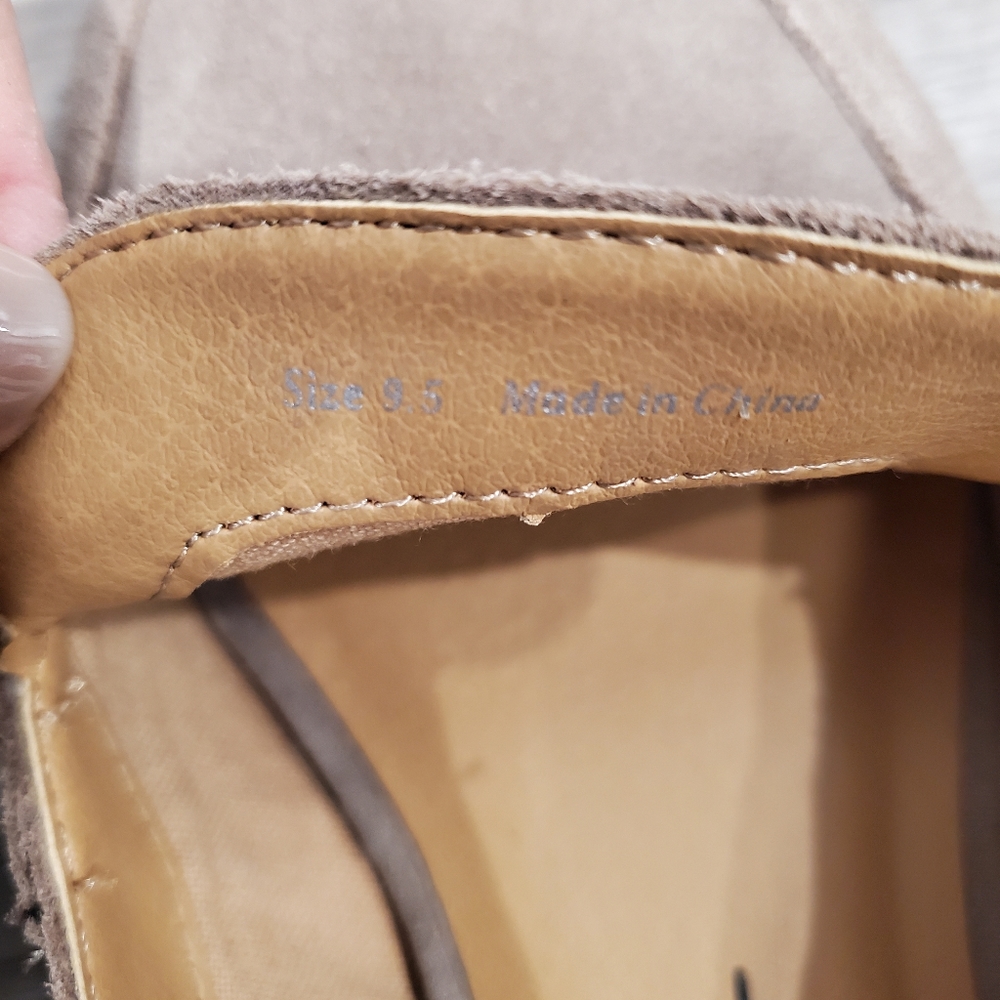 NWD Dolce Vita Halia Taupe Suede Loafer - Picture 6 of 7